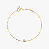 L.DIA 0.3ct 페어 옐로우 골드 팔찌