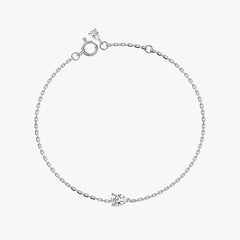 L.DIA 0.3ct 페어 화이트 골드 팔찌