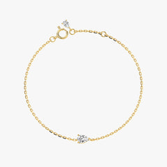 L.DIA 0.3ct 페어 옐로우 골드 팔찌