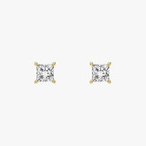 L.DIA 0.3ct 프린세스 옐로우 골드 귀걸이