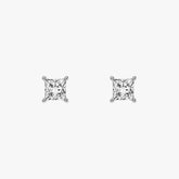 L.DIA 0.3ct 프린세스 화이트 골드 귀걸이