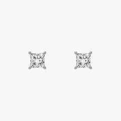 L.DIA 0.3ct 프린세스 화이트 골드 귀걸이