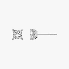 L.DIA 0.5ct 프린세스 화이트 골드 귀걸이