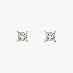 L.DIA 0.5ct 프린세스 옐로우 골드 귀걸이