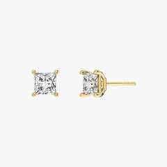 L.DIA 0.5ct 프린세스 옐로우 골드 귀걸이