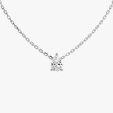 L.DIA 0.5ct 페어 화이트 골드 목걸이