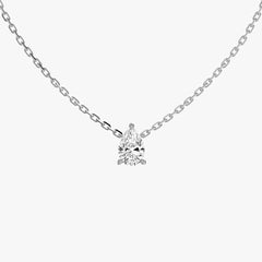 L.DIA 0.5ct 페어 화이트 골드 목걸이