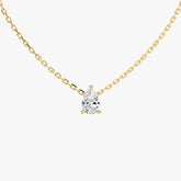 L.DIA 0.5ct 페어 옐로우 골드 목걸이