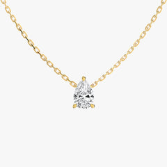 L.DIA 1ct 페어 옐로우 골드 목걸이