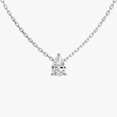 L.DIA 1ct 페어 화이트 골드 목걸이