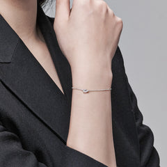 L.DIA 0.3ct 페어 화이트 골드 팔찌