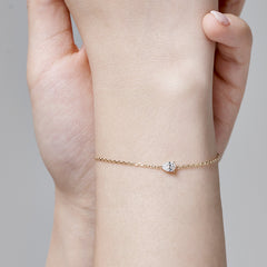 L.DIA 0.3ct 페어 옐로우 골드 팔찌