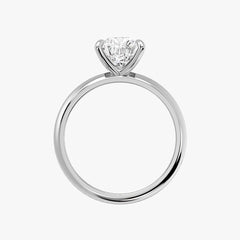시그니처 프린세스 화이트 골드 링