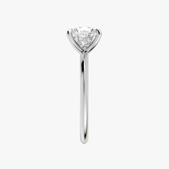 시그니처 프린세스 화이트 골드 링