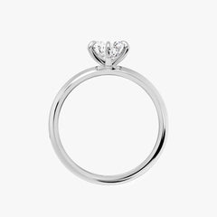 시그니처 오벌 화이트 골드 링