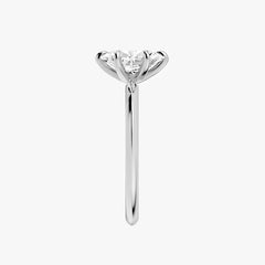 시그니처 오벌 화이트 골드 링