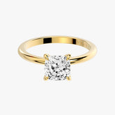 클래식 쿠션 옐로우 골드 링