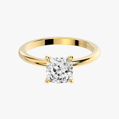 클래식 쿠션 옐로우 골드 링