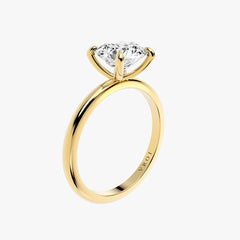 클래식 쿠션 옐로우 골드 링