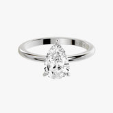 클래식 페어 화이트 골드 링