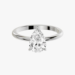 클래식 페어 화이트 골드 링