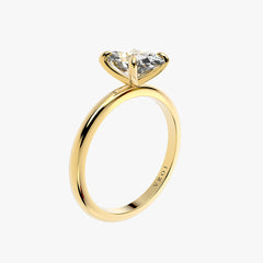 클래식 오벌 옐로우 골드 링