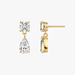 시그니처 옐로우 골드 드롭 이어링