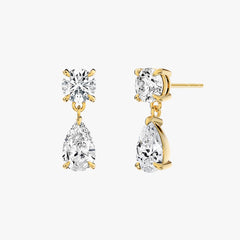 시그니처 옐로우 골드 드롭 이어링