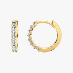 이터니티 화이트 골드 후프 이어링