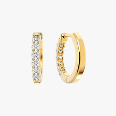 이터니티 화이트 골드 후프 이어링