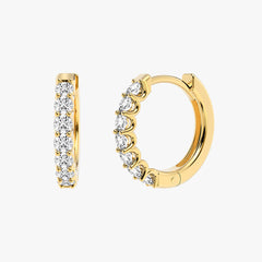 이터니티 화이트 골드 후프 이어링