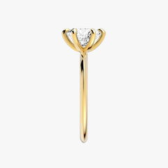 시그니처 라운드 브릴리언트 옐로우 골드 링