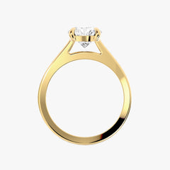 커시드럴 라운드 브릴리언트 옐로우 골드 링