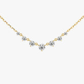 링크 테니스 옐로우 골드 목걸이