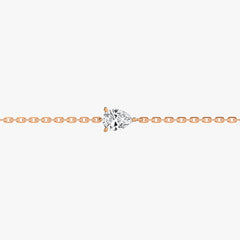 L.DIA 0.3ct 페어 로즈 골드 팔찌