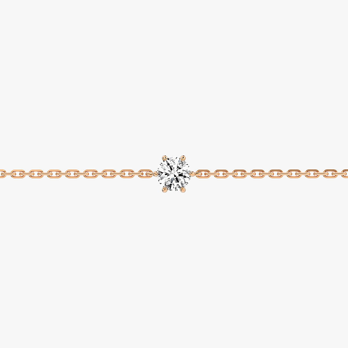 L.DIA 0.3ct 라운드 로즈 골드 팔찌