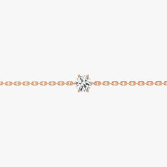 L.DIA 0.3ct 라운드 로즈 골드 팔찌