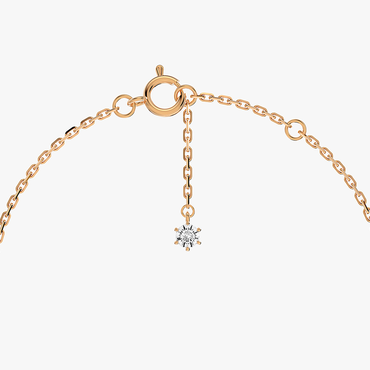 L.DIA 0.3ct 라운드 로즈 골드 팔찌