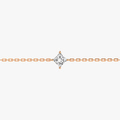 L.DIA 0.3ct 스퀘어 로즈 골드 팔찌