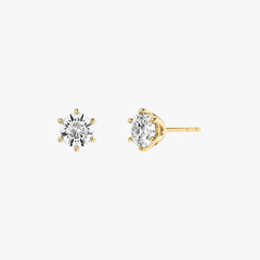 L.DIA 0.5ct 라운드 옐로우 골드 귀걸이