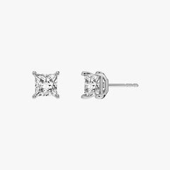 L.DIA 0.5ct 프린세스 화이트 골드 귀걸이