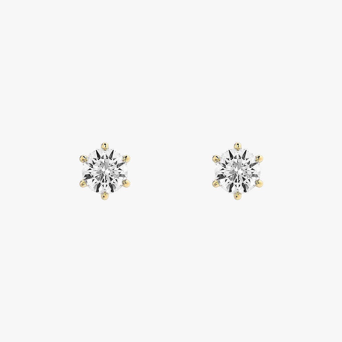 L.DIA 0.5ct 라운드 옐로우 골드 귀걸이